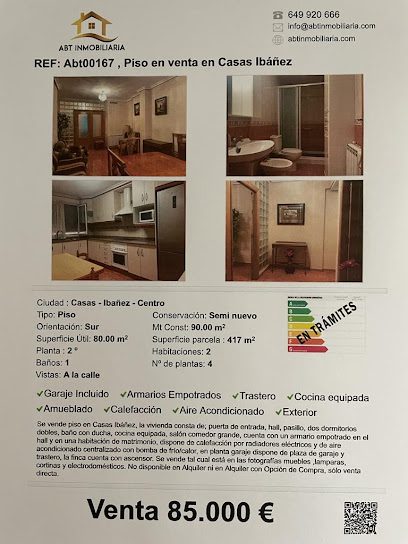 ABT INMOBILIARIA C. Alondra 1 02200 Casas Ibanez Albacete